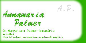 annamaria palmer business card